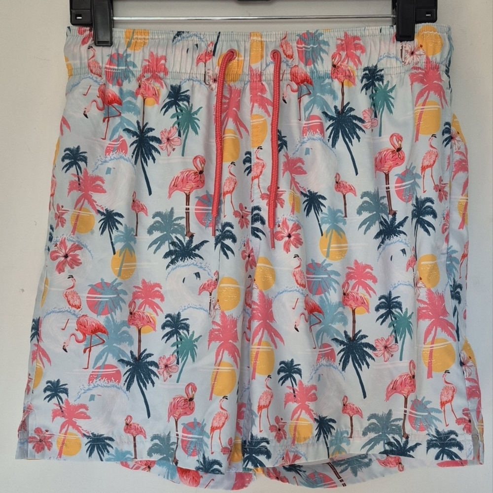 George Men's Tropical Print Shorts - Multicolor